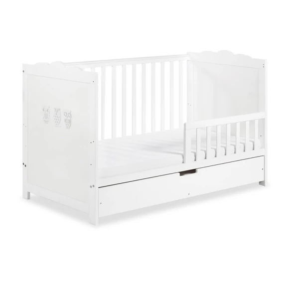 Klups Marsel Kiságy 70x140-es Leesésgátlóval Ágyneműtartóval