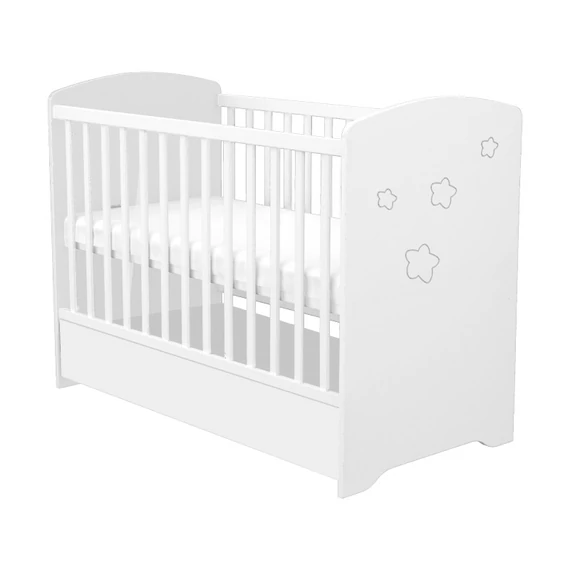 Timba Felix Zártvégű Fehér kiságy 60x120-as