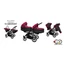 Baby active Twini Iker babakocsi - Amarant