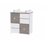 Lorelli Cupboard pelenkázó komód - Fehér&coffee