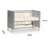 Kép 2/4 - Kinderkraft Nico Kiságy 60x120-as