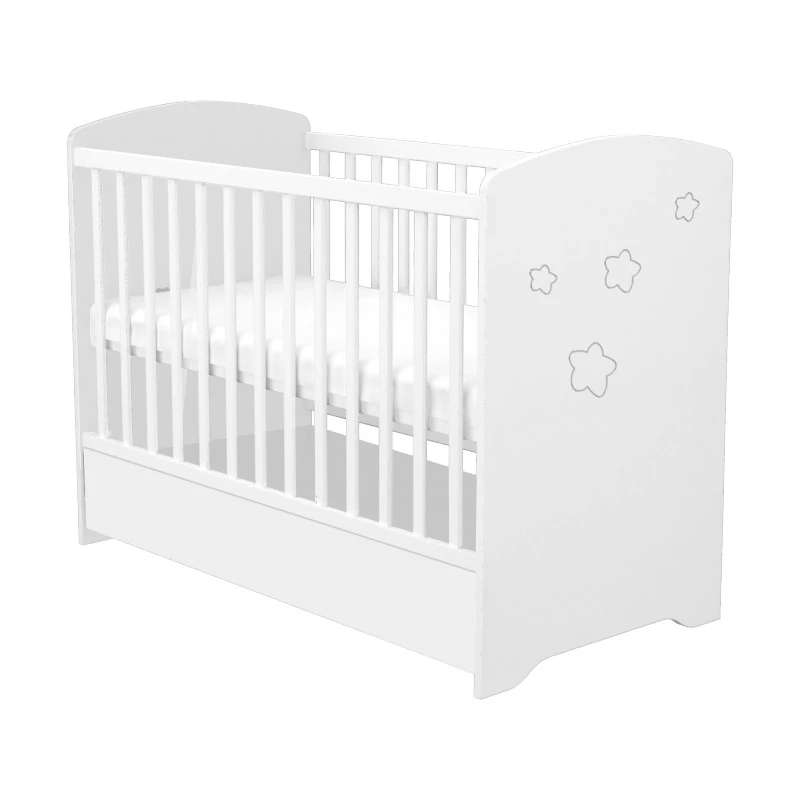 Timba Felix Zártvégű Fehér kiságy 60x120-as